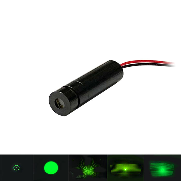 Green Raster Pattern Laser Module 520nm 10mW Laser Module Patterns Optional